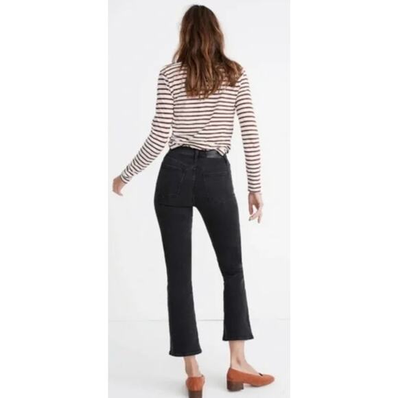 Madewell Cali-Demi Boot Cut Jean button fly in faded black, Size 29 - Picture 2 of 5